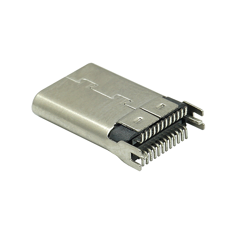 TYPE-C 3.1USB母座24pin立式貼片快充